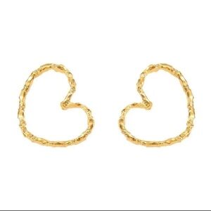 Golden Heart Earrings